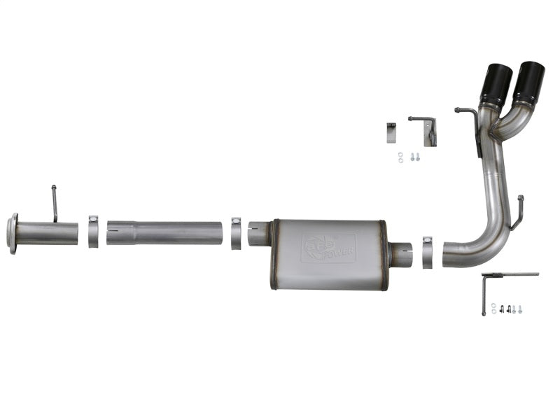 aFe MACH Force-Xp 3in 409 SS Cat-Back Exhaust w/ Black Tips 17-18 GM Colorado/Canyon V6-3.6L-thumbmail-4