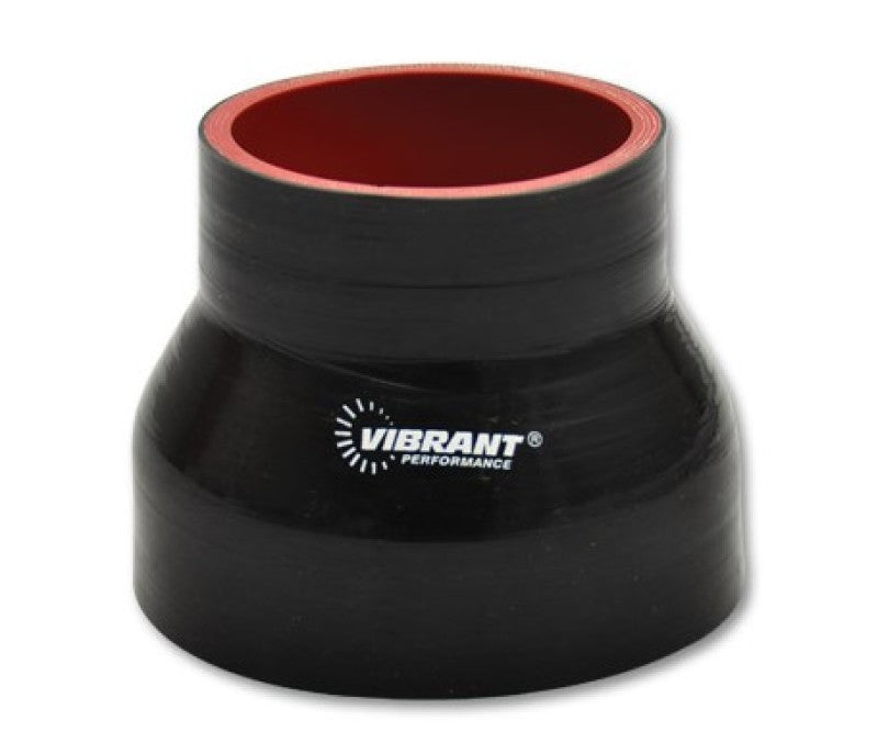 Vibrant 4 Ply Reducer Couper 4.0in ID x 3.50in ID x 4.50in Long - Black-thumbmail-2
