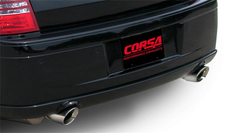 Corsa 05-10 Dodge Charger No Towing Hitch SRT-8 6.1L V8 Polished Xtreme Cat-Back Exhaust-thumbmail-3