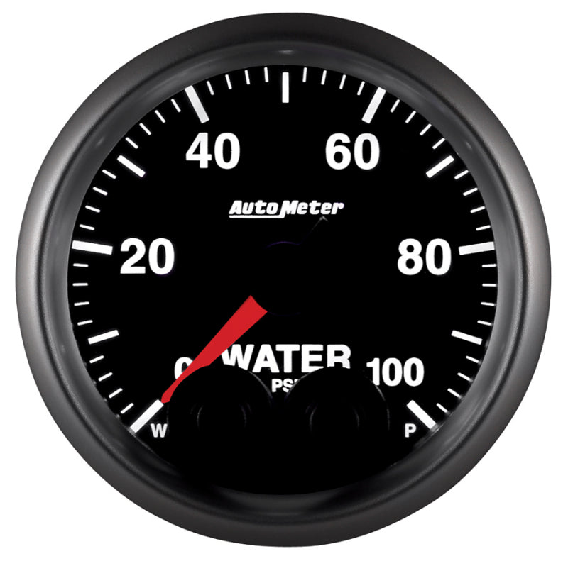AutoMeter Gauge Water Press 2-1/16in. 100PSI Stepper Motor W/Peak & Warn Elite-thumbmail-5
