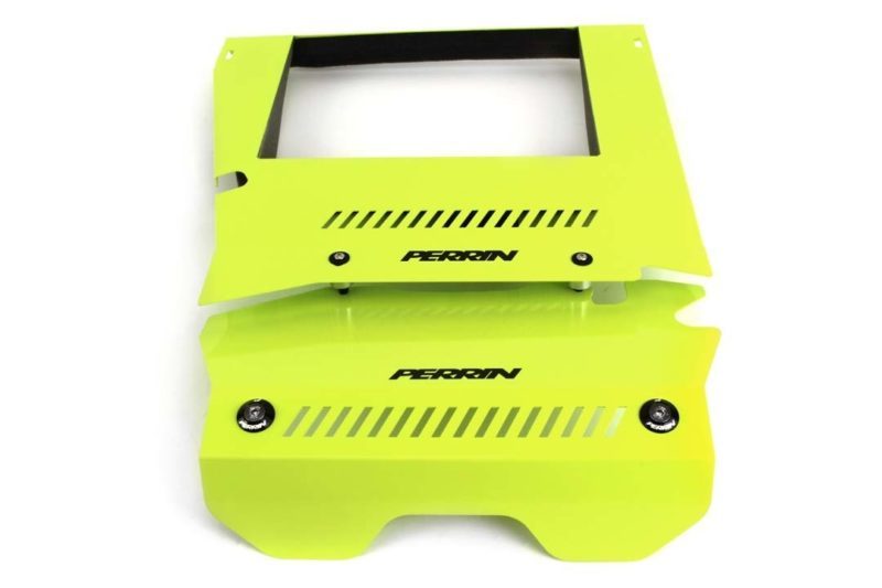 Perrin 15-16 Subaru WRX Engine Cover Kit - Neon Yellow-thumbmail-4