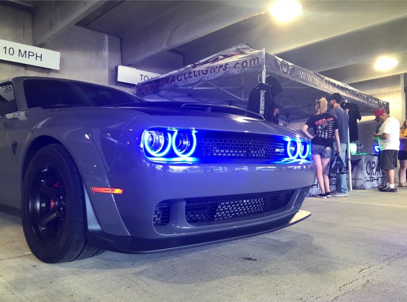 Oracle 15-21 Dodge Challenger Dynamic Surface Mount Headlight Halo Kit - ColorSHIFT - Dynamic-thumbmail-12