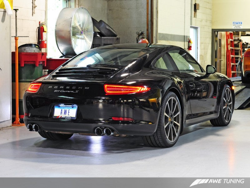 AWE Tuning Porsche 991 SwitchPath Exhaust for PSE Cars Diamond Black Tips-thumbmail-3