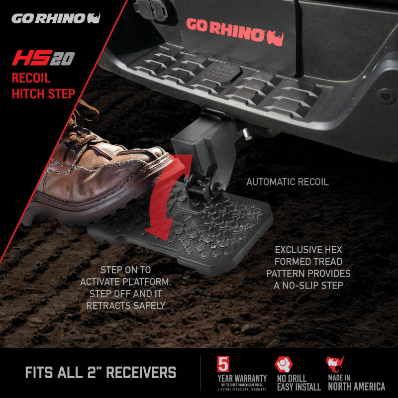 Go Rhino HS-20 Hitch Bumper Step-thumbmail-2