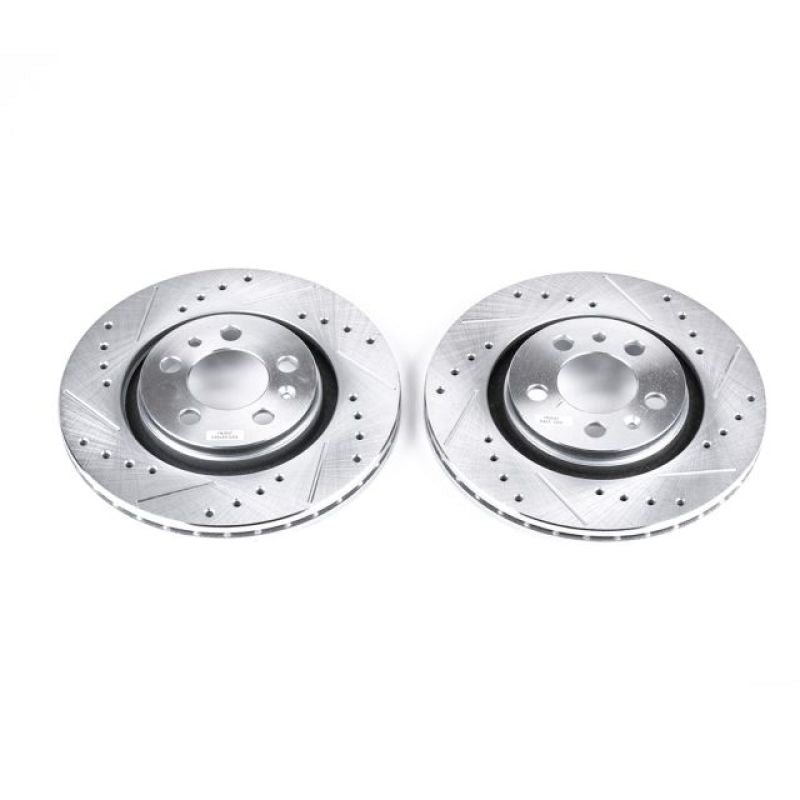 Power Stop 98-06 Volkswagen Beetle Front Evolution Drilled & Slotted Rotors - Pair-thumbmail-2