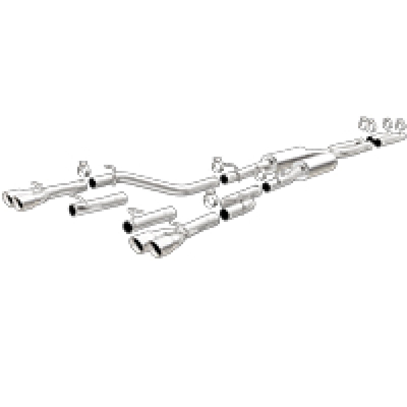 MagnaFlow Cat-Back, SS, 2.5in, Quad Split Rear 3.5in Tip 2015 Dodge Challenger 3.6L V6-thumbmail-3