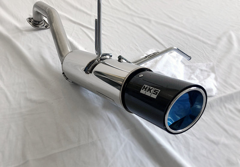HKS Hi-Power Muffler 2014+ Honda Fit Sport GK5 w/ Carbon Tips-thumbmail-2