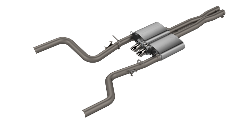 QTP 15-18 Dodge Challenger 5.7L 304SS Screamer Cat-Back Exhaust w/3in Tips-thumbmail-2