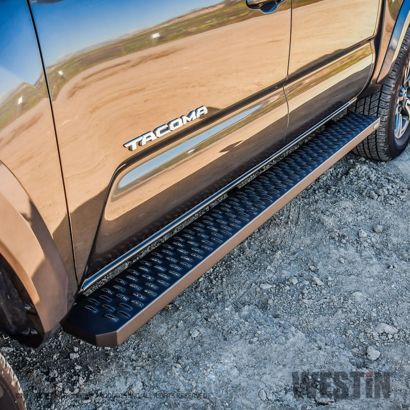 Westin Grate Steps Running Boards 79 in - Textured Black-thumbmail-4