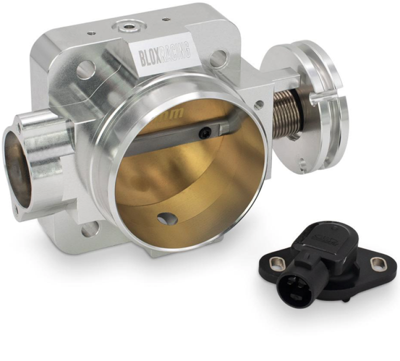BLOX Racing Honda B/D/H/F Series Engines 76mm Silver Billet Throttle Body V2-thumbmail-1
