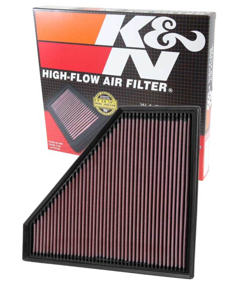 K&N Replacement Panel Air Filter 12.313in OS L x 10.313in OS W x 1.188in H for 13-14 Cadillac ATS-thumbmail-12