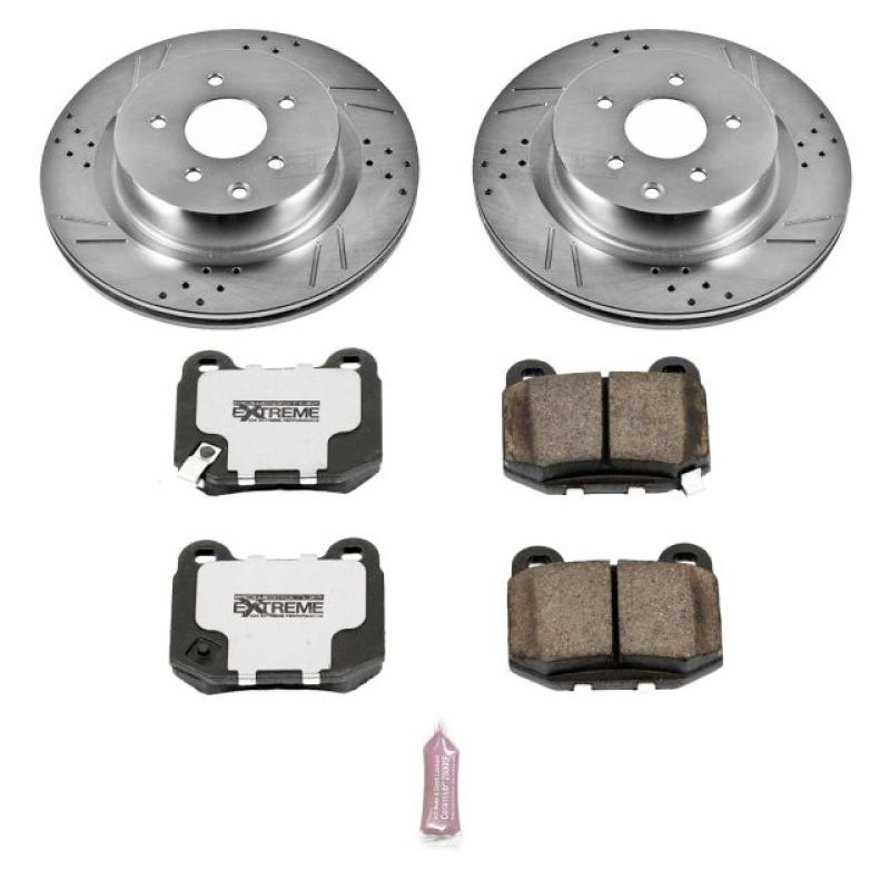 Power Stop 03-04 Infiniti G35 Rear Z26 Street Warrior Brake Kit-thumbmail-1