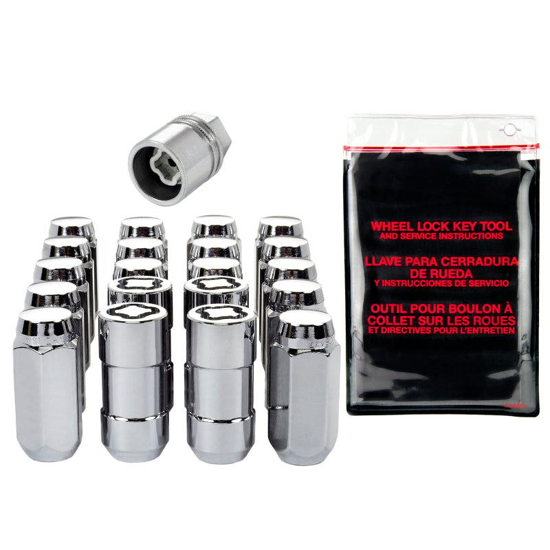 McGard 5 Lug Hex Install Kit w/Locks (Cone Seat Nut) 9/16-18 / 13/16 Hex / 1.75in. L - Chrome-thumbmail-2