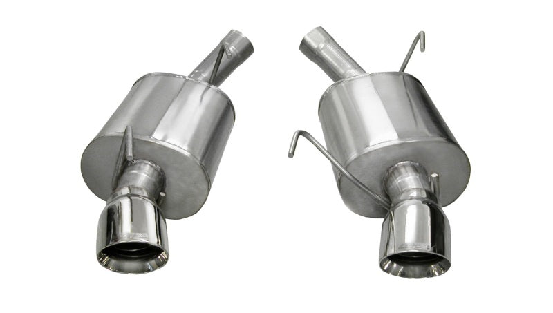 Corsa 05-10 Ford Mustang Shelby GT500 5.4L V8 Polished Sport Axle-Back Exhaust-thumbmail-2