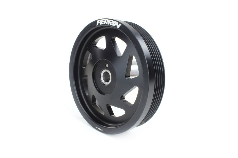 Perrin 2022 BRZ/86 / 19-22 Subaru WRX Lightweight Crank Pulley (FA/FB Eng w/Small Hub) - Black-thumbmail-2