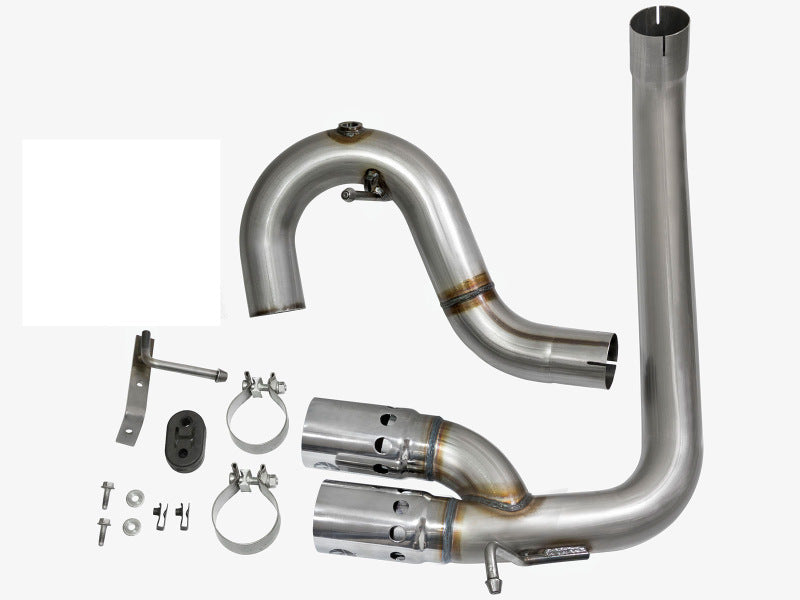 aFe Rebel Series DPF-Back 3in Side Exit SS Exhaust w/ IC Polished Tips 2016 GM Colorado/Canyon 2.8L-thumbmail-5