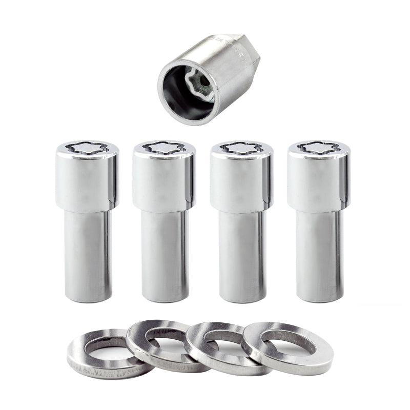 McGard Wheel Lock Nut Set - 4pk. (X-Long Shank) 7/16-20 / 13/16 Hex / 2.165in. Length - Chrome-thumbmail-3