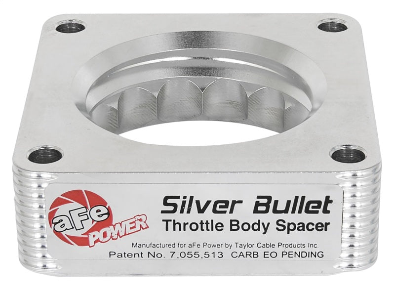 aFe Silver Bullet Throttle Body Spacer 03-06 Nissan 350Z V6 3.5L (VQ35DE)-thumbmail-3