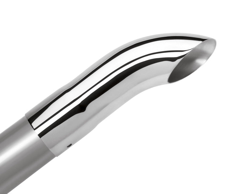 Borla Universal Polished Tip Single Round Turndown/Turnout (inlet 2 1/4in. Outlet 2 1/4in) *NO Retur-thumbmail-2