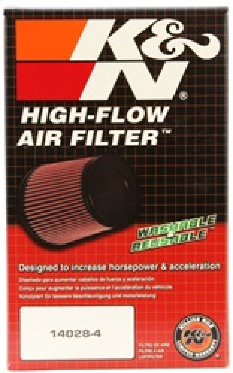 K&N Filter Universal Rubber Filter 3  Flange 4 1/2 Base inch 3 1/2 inch Top 5 3/4 inch Height-thumbmail-12