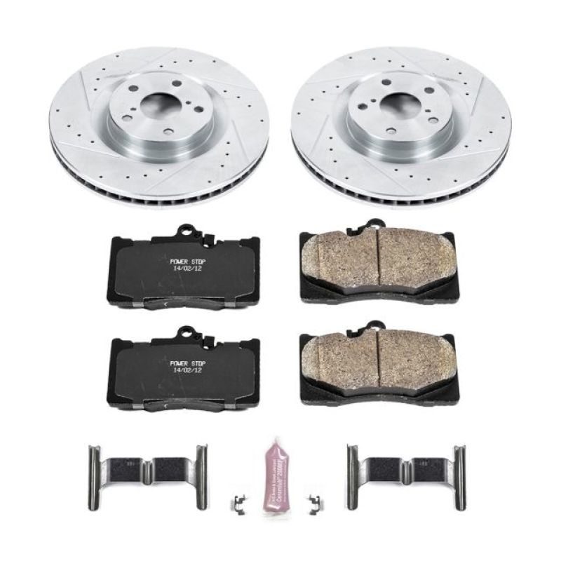 Power Stop 09-11 Lexus GS350 Front Z23 Evolution Sport Brake Kit-thumbmail-1