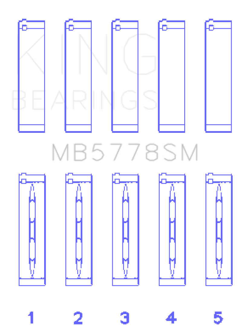 King Audi/VW 1.8/2.0 TSI/TFSI (Size STD) Main Bearing Set-thumbmail-2