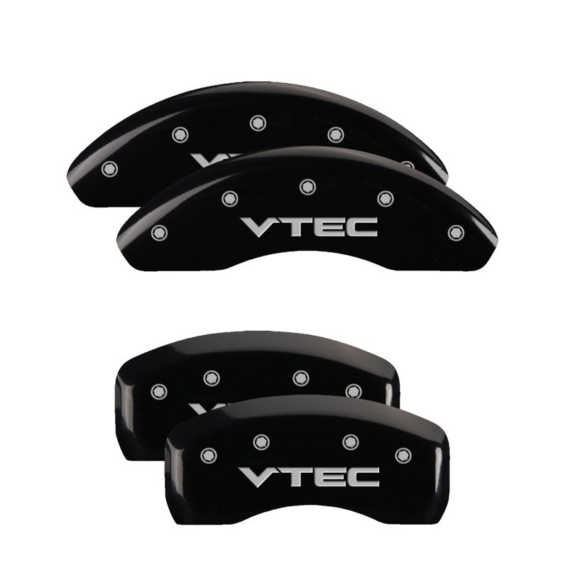 MGP 4 Caliper Covers Engraved Front & Rear Vtech Black finish silver ch-thumbmail-2