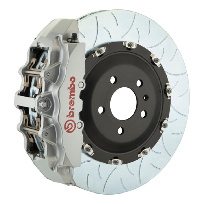 Brembo 08-14 Challenger SRT-8 Fr GT BBK 6Pis Cast 380x34 2pc Rotor Slotted Type3-Silver-thumbmail-1