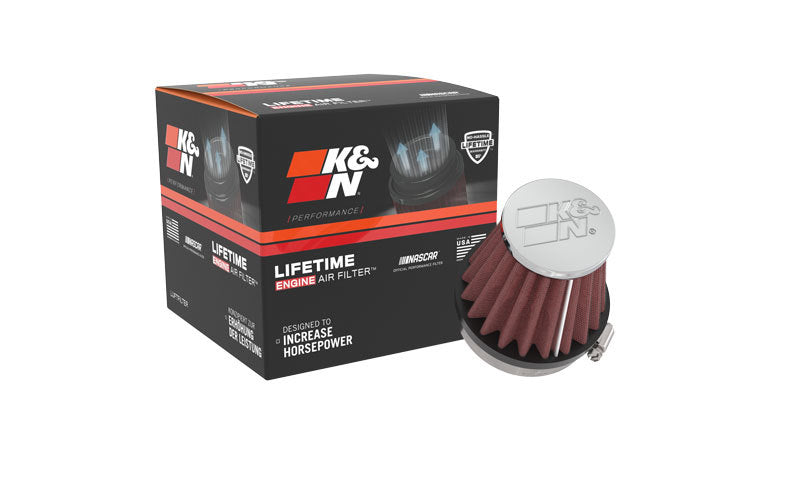 K&N Universal Chrome Filter 2.125 in Flange ID / 3in Base OD / 2in Top OD / 2.75in Height-thumbmail-13