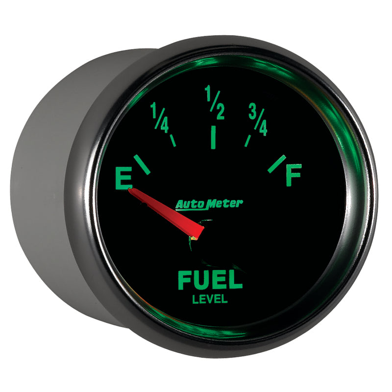Autometer GS 52mm 0-90 ohms Short Sweep Electronic Fuel Level GM Gauge-thumbmail-3