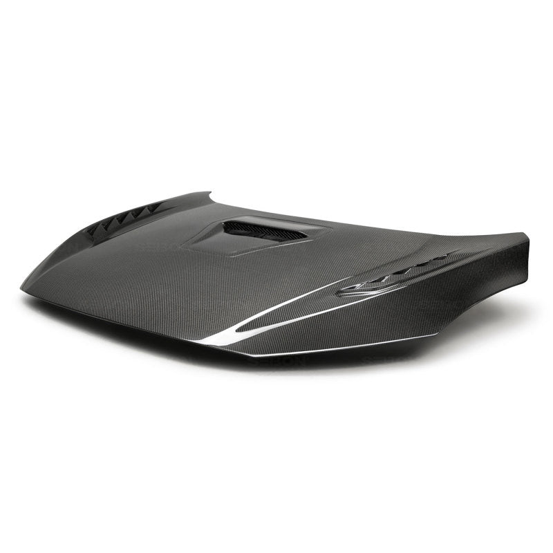 Seibon 17-20 Honda Civic Type-R (FK8) TSII Style Carbon Fiber Hood-thumbmail-5