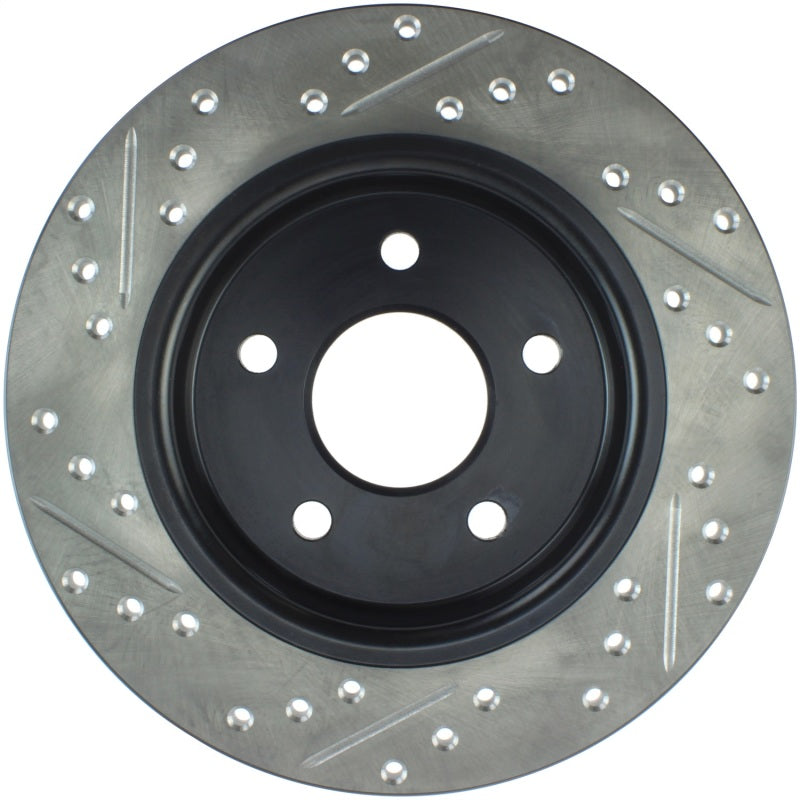 StopTech 12-15 Ford Focus w/ Rear Disc Brakes Rear Left Slotted & Drilled Rotor-thumbmail-2