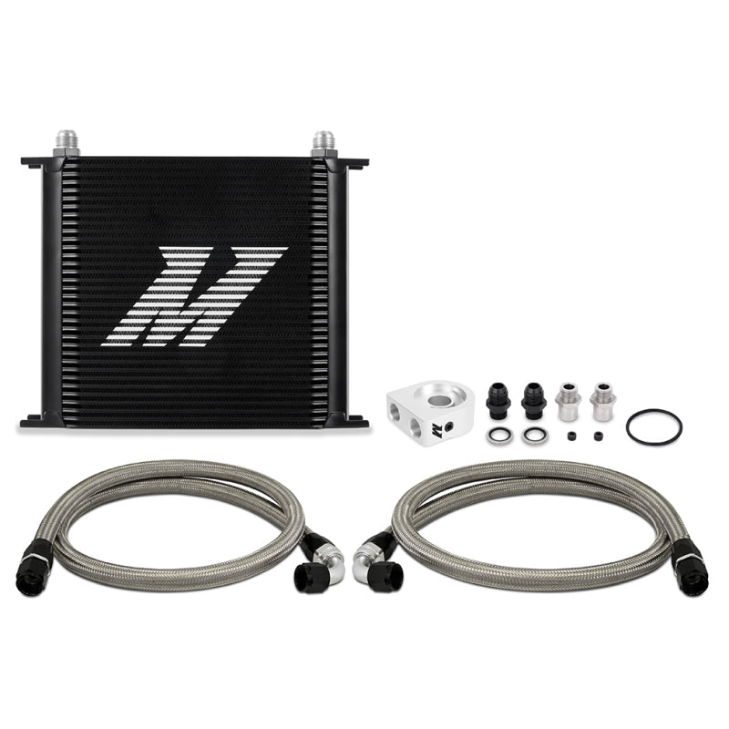 Mishimoto Universal Oil Cooler Kit 34-Row Black-thumbmail-1