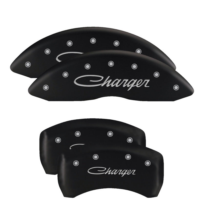 MGP 4 Caliper Covers Engraved Front & Rear MGP Black finish silver ch-thumbmail-2