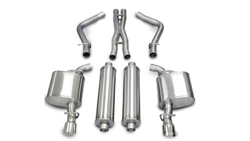 Corsa 05-10 Dodge Charger No Towing Hitch R/T 5.7L V8 Polished Xtreme Cat-Back Exhaust-thumbmail-2