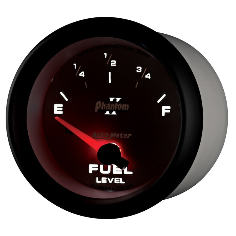 AutoMeter Gauge Fuel Level 2-5/8in. 240 Ohm(e) to 33 Ohm(f) Elec Phantom II-thumbmail-4