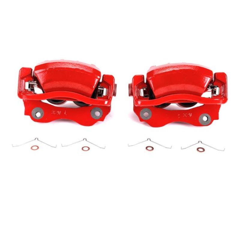 Power Stop 01-05 Lexus IS300 Front Red Calipers w/Brackets - Pair-thumbmail-1