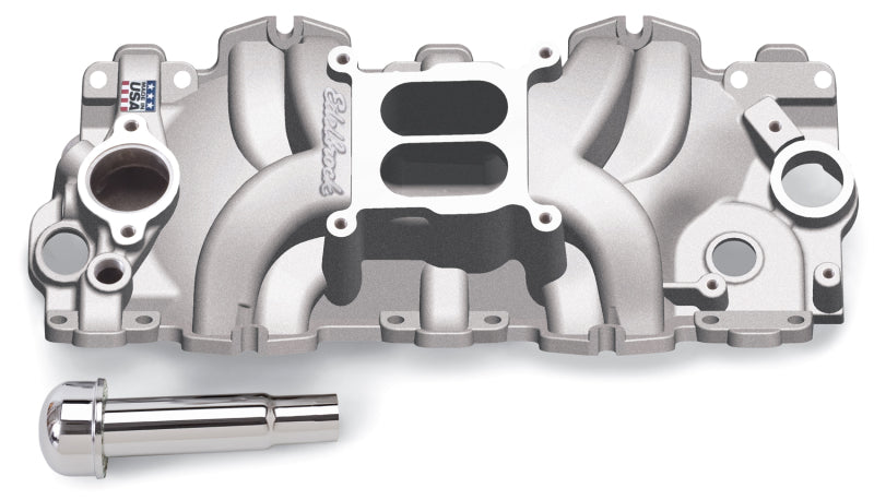 Edelbrock Intake Manifold Single Quad Perf RPM BBC 409 Inwin Lg Port As-Cast-thumbmail-2