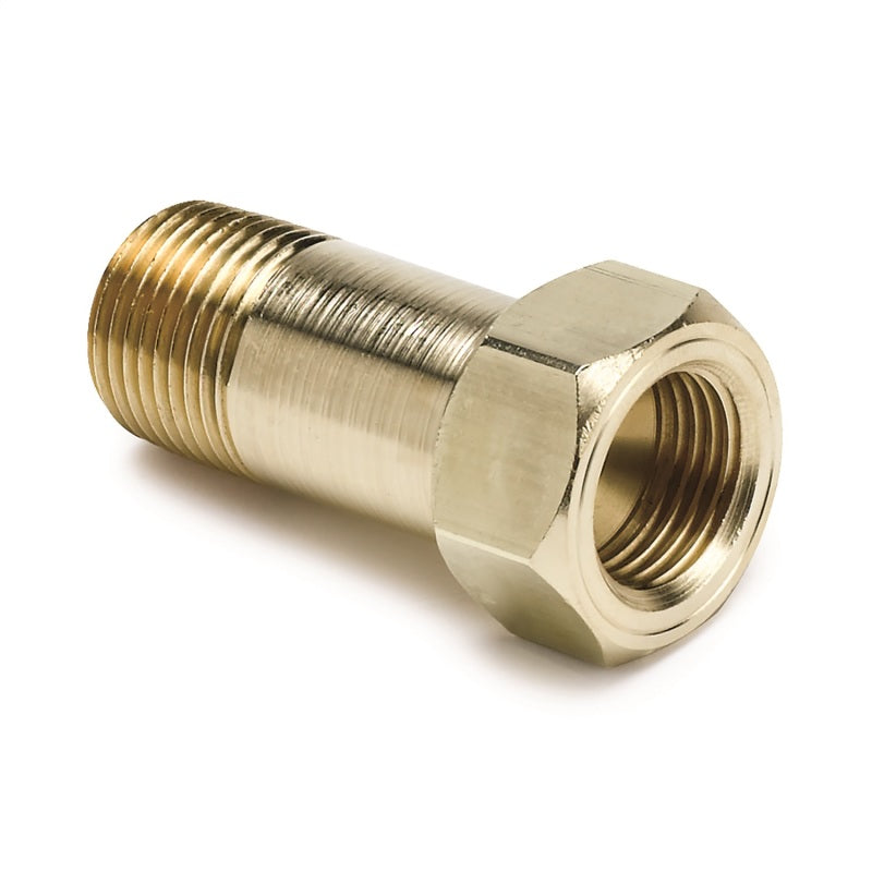 AutoMeter Fitting Adapter 3/8in. NPT Male Extension Brass For Mech. Temp. Gauge-thumbmail-1