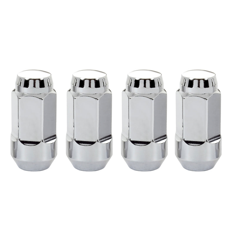 McGard Hex Lug Nut (Cone Seat Bulge Style) M14X1.5 / 13/16 Hex / 1.945in. Length (4-Pack) - Chrome-thumbmail-6
