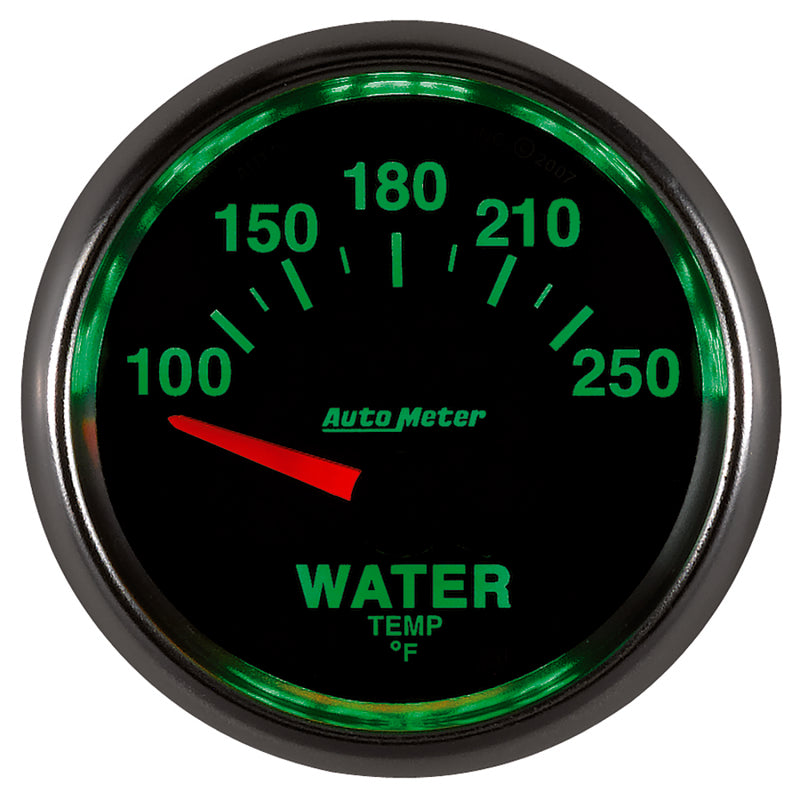 Autometer GS 52mm 100-250 Deg F Short Sweep Electronic Water Temperature Gauge-thumbmail-3