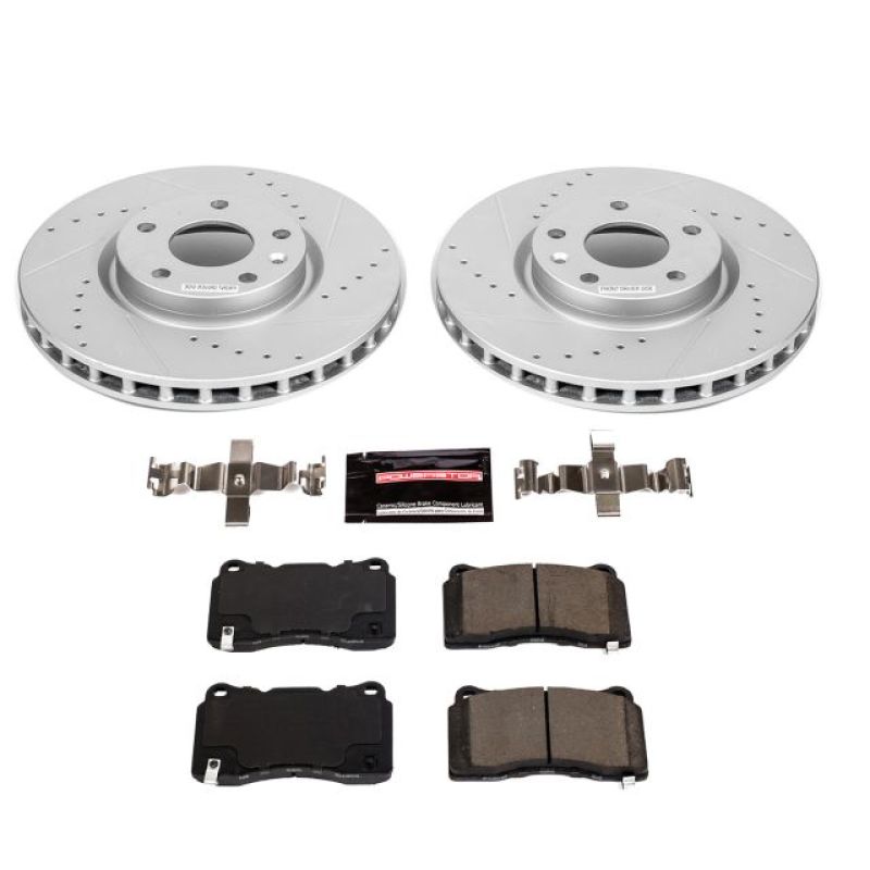 Power Stop 15-19 Chevrolet Corvette Front Z23 Evolution Sport Brake Kit-thumbmail-1