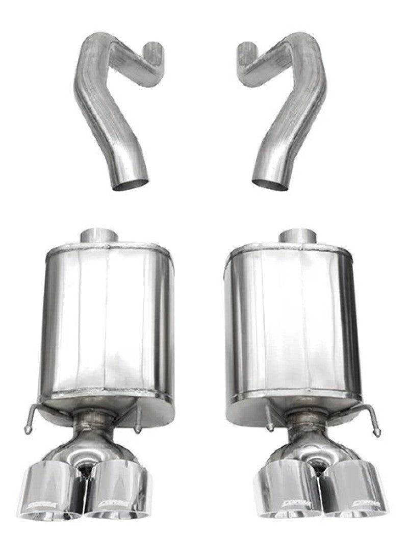 Corsa 06-13 Chevy Corvette C6 Z06 7.0L / 09-13 ZR1 6.2L Polished AxleBack Exhaust w/4.5in Twin Tips-thumbmail-5