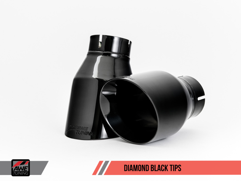 AWE Tuning BMW F3X 340i Touring Edition Axle-Back Exhaust - Diamond Black Tips (102mm)-thumbmail-3