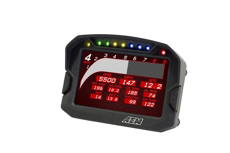 AEM CD-5LG Carbon Logging Digital Dash Display w/ Internal 10Hz GPS & Antenna-thumbmail-11