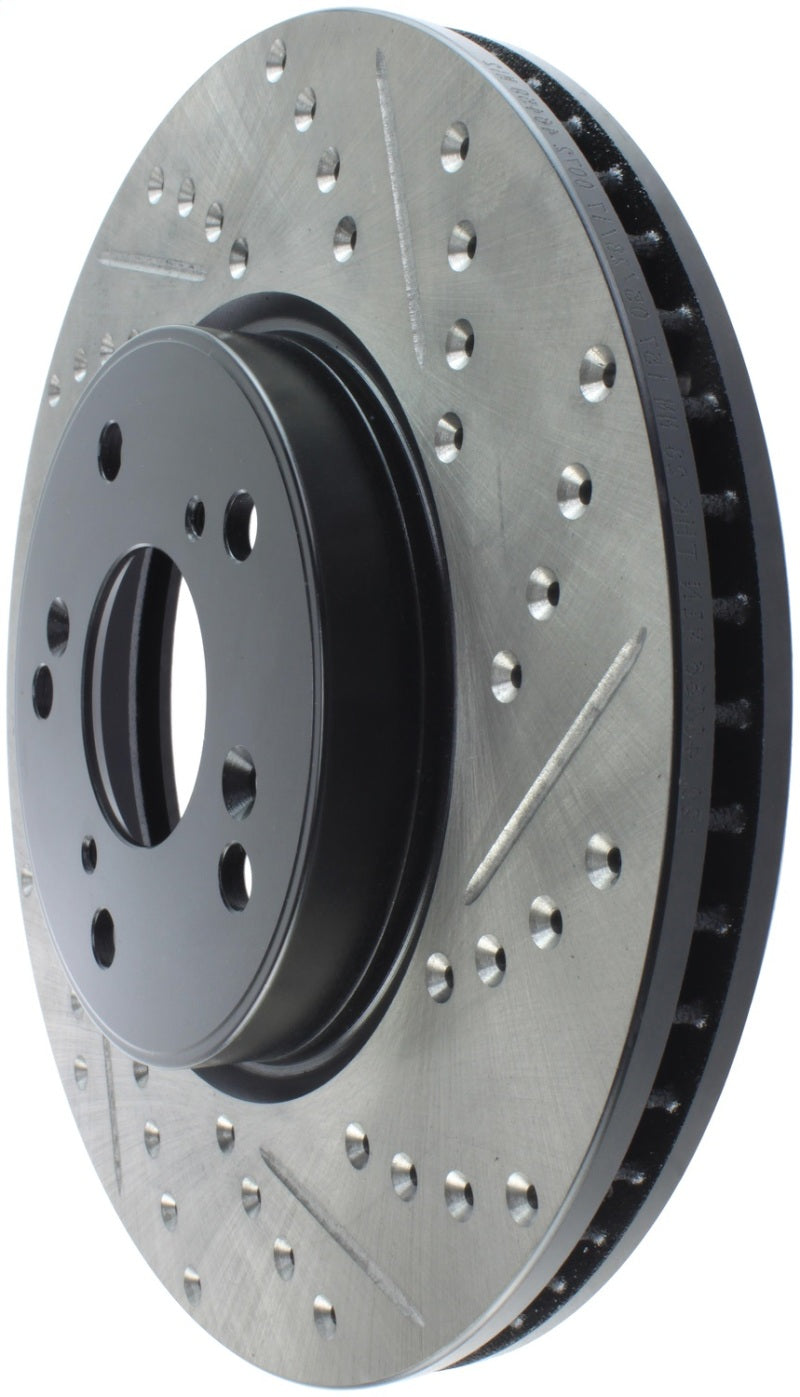 StopTech Slotted & Drilled Sport Brake Rotor Front Left 13 Honda Accord Sport-thumbmail-6