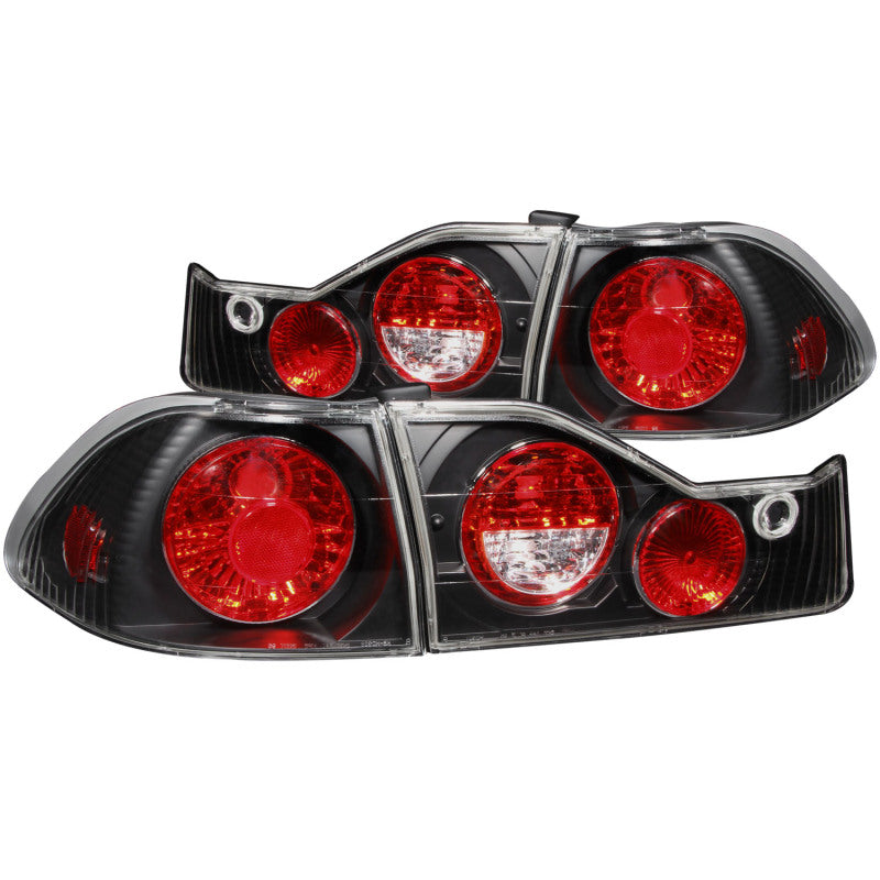 ANZO 1998-2000 Honda Accord Taillights Black-thumbmail-1