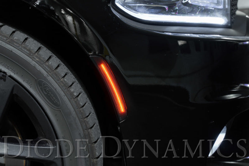 Diode Dynamics 15-21 Dodge Charger LED Sidemarkers - Amber Red (set)-thumbmail-6