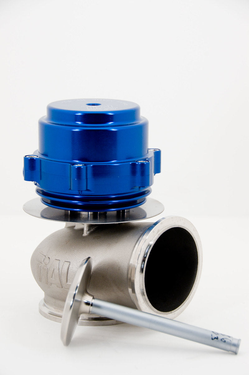 TiAL Sport V60 Wastegate 60mm 1.048 Bar (15.21 PSI) w/Clamps - Blue-thumbmail-1