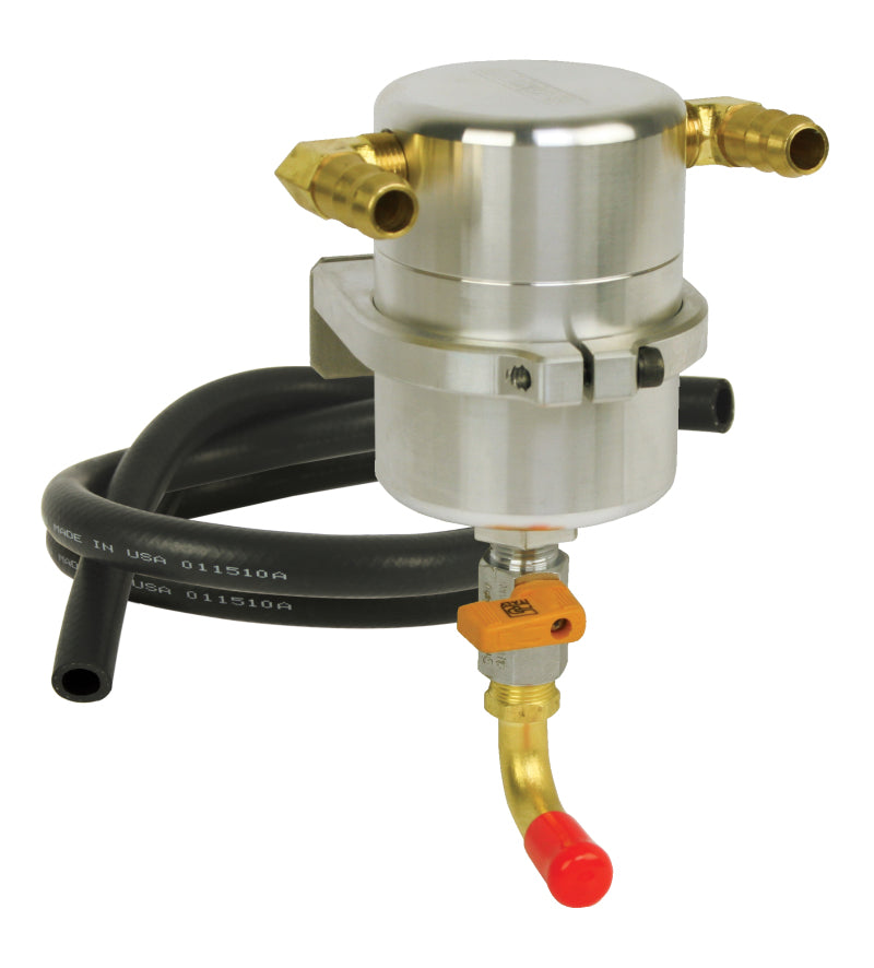 Moroso 10-15 Chevrolet Camaro SS Air/Oil Separator Catch Can - Billet Aluminum-thumbmail-1